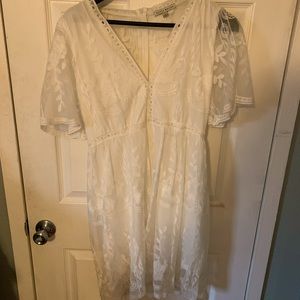 White Lacy Dress